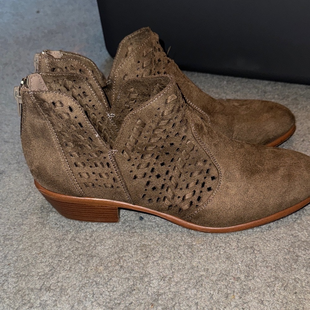 Charlotte Russe Brown Suede Ankle Boots